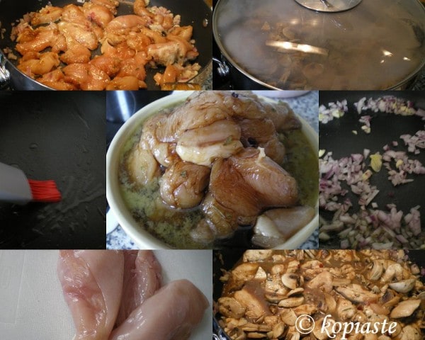 Collage old teriyaki chicken