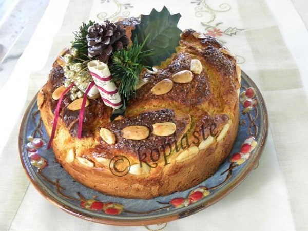 Vassilopita Tsoureki 1 marked