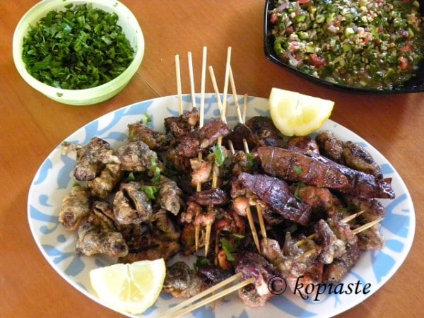Tourkakia served