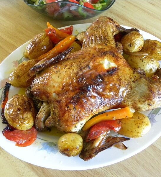 Κοτόπουλο Ψητό στο φούρνο, αλά Κυπριακά