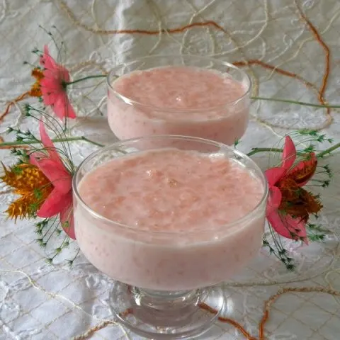 ροζόττο ροζ ρυζόγαλο εικόνα