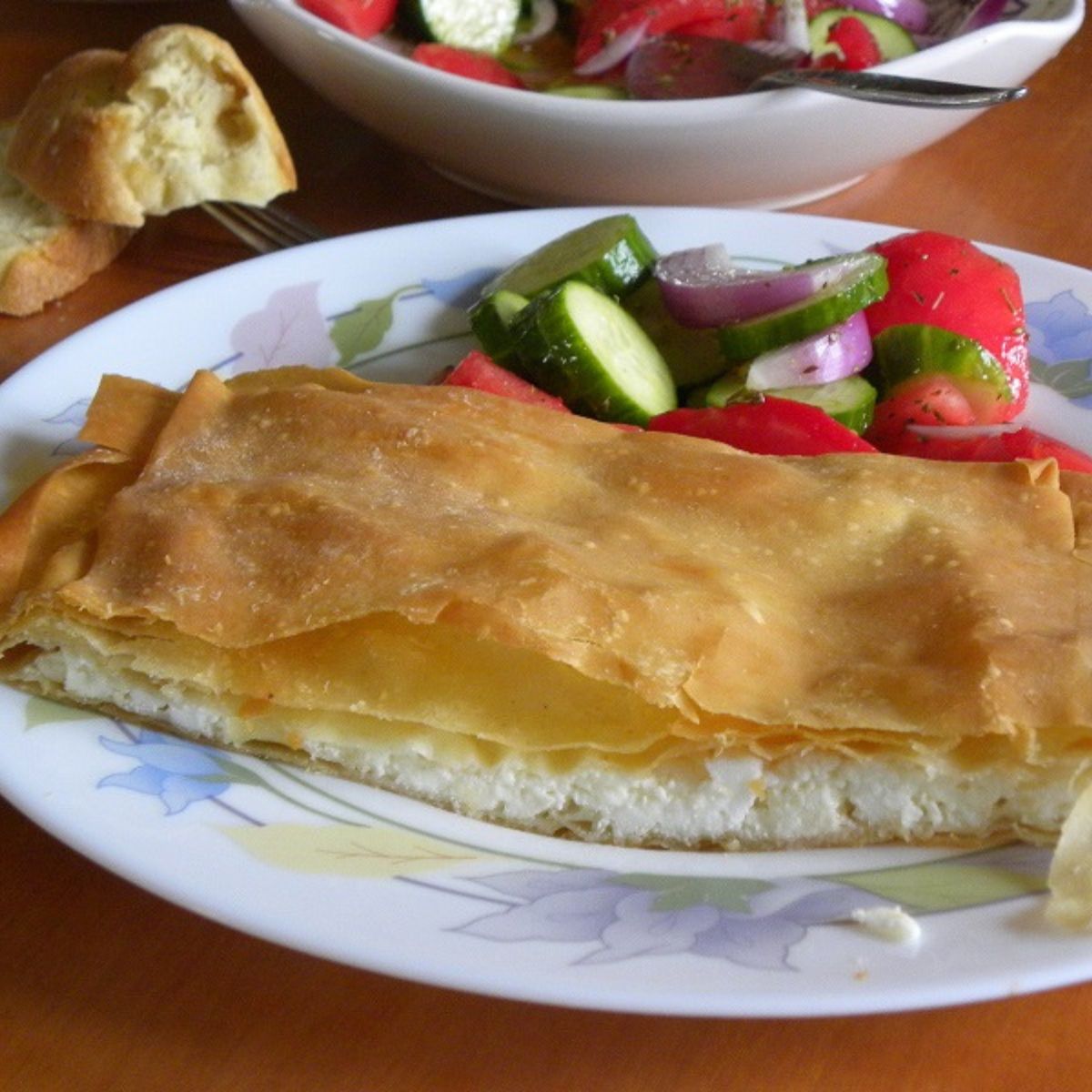 Τυρόπιτα με σπιτικό φύλλο εικόνα