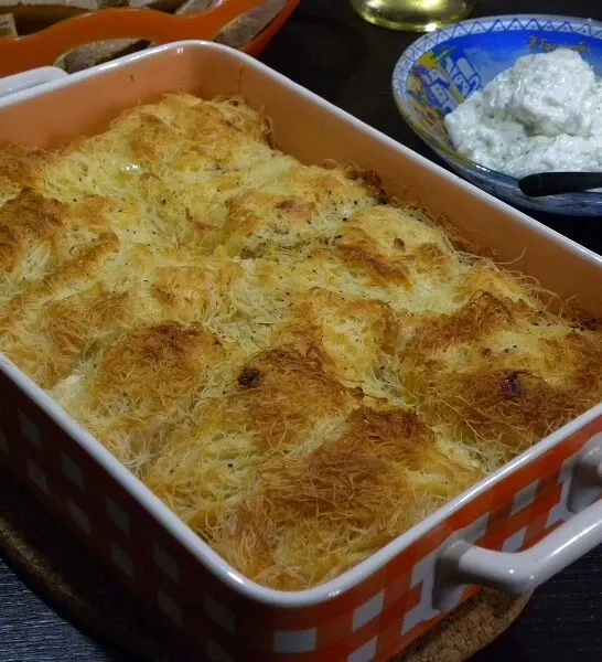 Τυρόπιτα με Κανταΐφι Σουφλέ