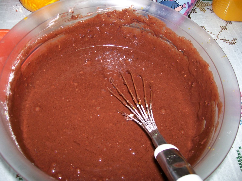 Χυλός κέικ σοκολάτας εικόνα