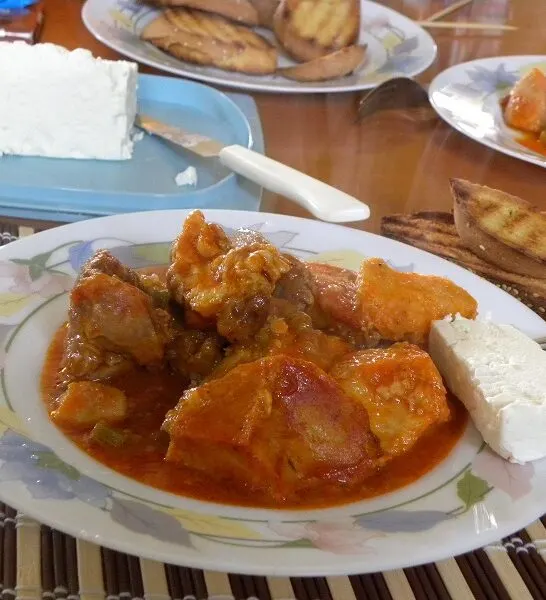 Χοιρινό με Κολοκάσι