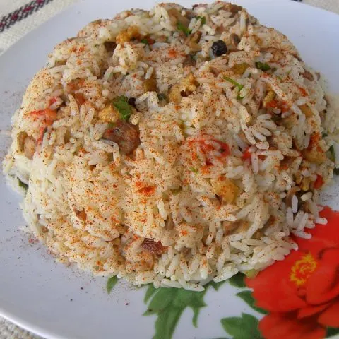 Ρύζι πιλάφι με μανιτάρια εικόνα