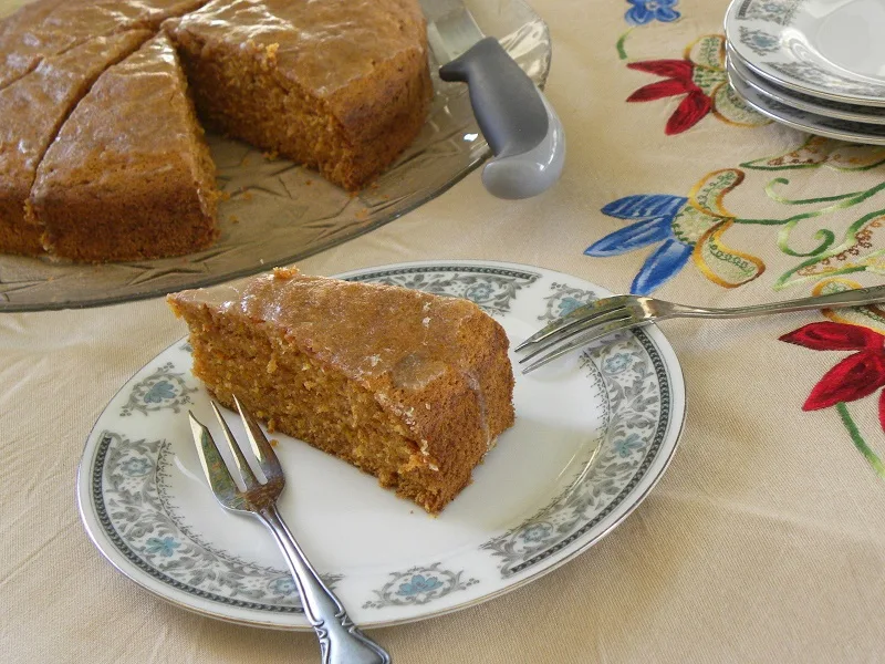 Κέικ καρότου με γλάσο λεμονιού εικόνα