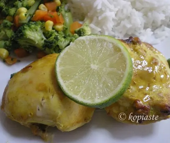 Κοτόπουλο στο Γκρίλ αλά Ινδικά