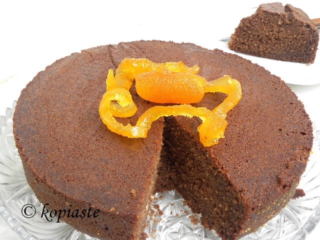Chocolate-orange Ravani whole