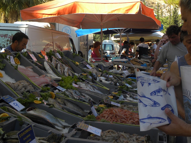 λαϊκή αγορά ψαριών εικόνα