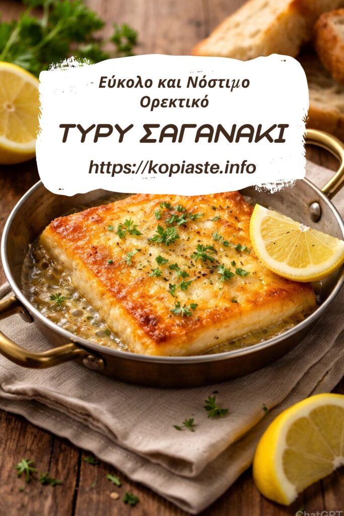 Κολάζ Τυρί σαγανάκι σε σαγάνι με λεμόνι εικόνα