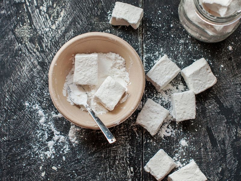 Homemade marshmallows image.