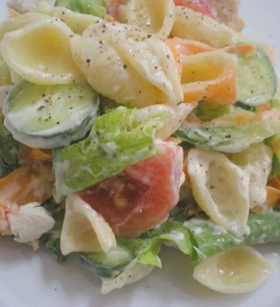 Μακαρονοσαλάτα με κοτόπουλο