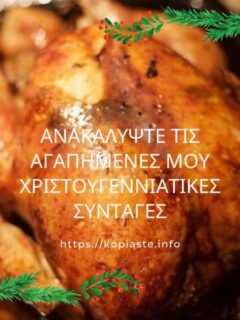 Κολάζ Γαλοπούλα εορταστική εικόνα