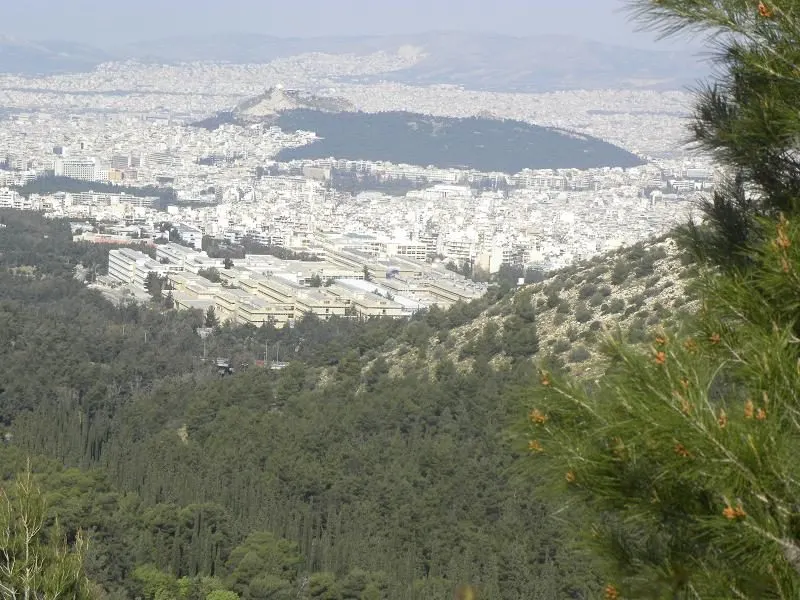 Αθήνα θέα του Λυκαβηττού και Πανεπιστημιούπολης