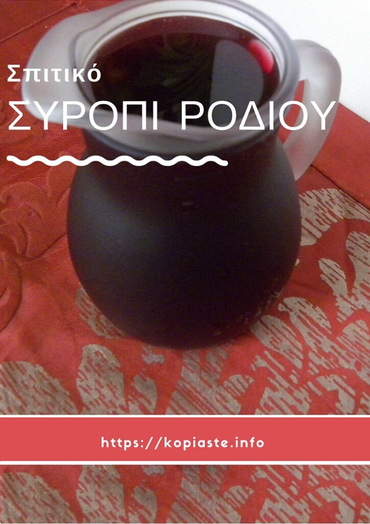 Κολάζ Σπιτικό συρόπι ροδιού εικόνα