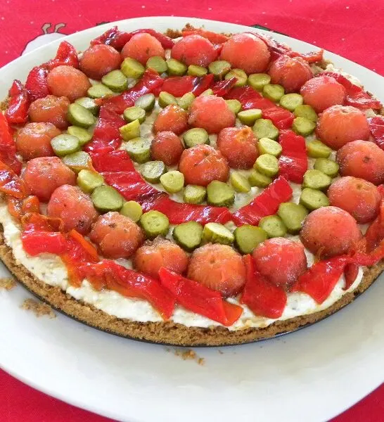 Κρητικός Ντάκος σε Αλμυρό Τσίζκεϊκ