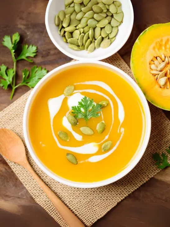 Σούπα Φάβας Σαντορίνης με Γλυκοκολοκύθα