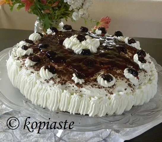 Τούρτα Μπλακ Φόρεστ με Μασκαρπόνε, βήμα-βήμα