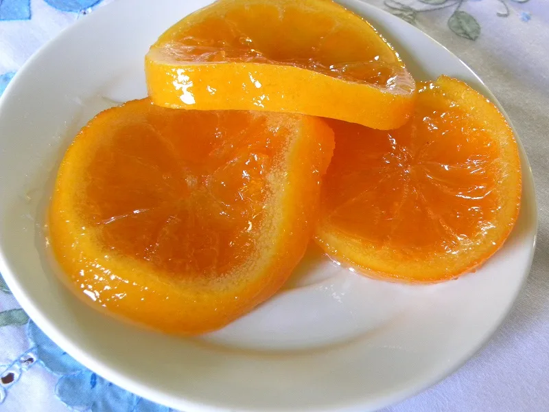 Ροδέλες από γλυκό πορτοκάλι εικόνα