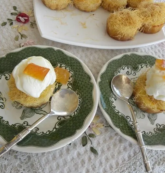 Φωλιές Κανταϊφιού με κρέμα Γαλακτομπούρεκου, με ξενάγηση και Επέτειος 7η του Blog
