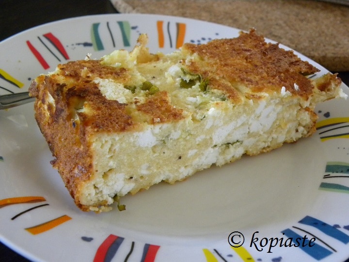 Cheese and bread Cake