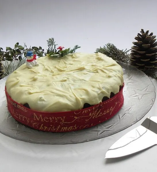 Βασιλόπιτα με Γκραν Μαρνιέ και Γλάσο Λευκής Σοκολάτας