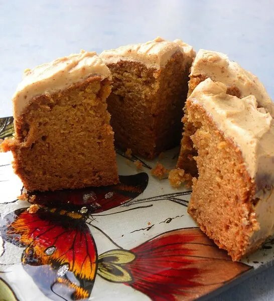 Σκυλο-κέικ Φυστικοβούτυρου Γιαουρτιού Με Μήλο και Καρότο