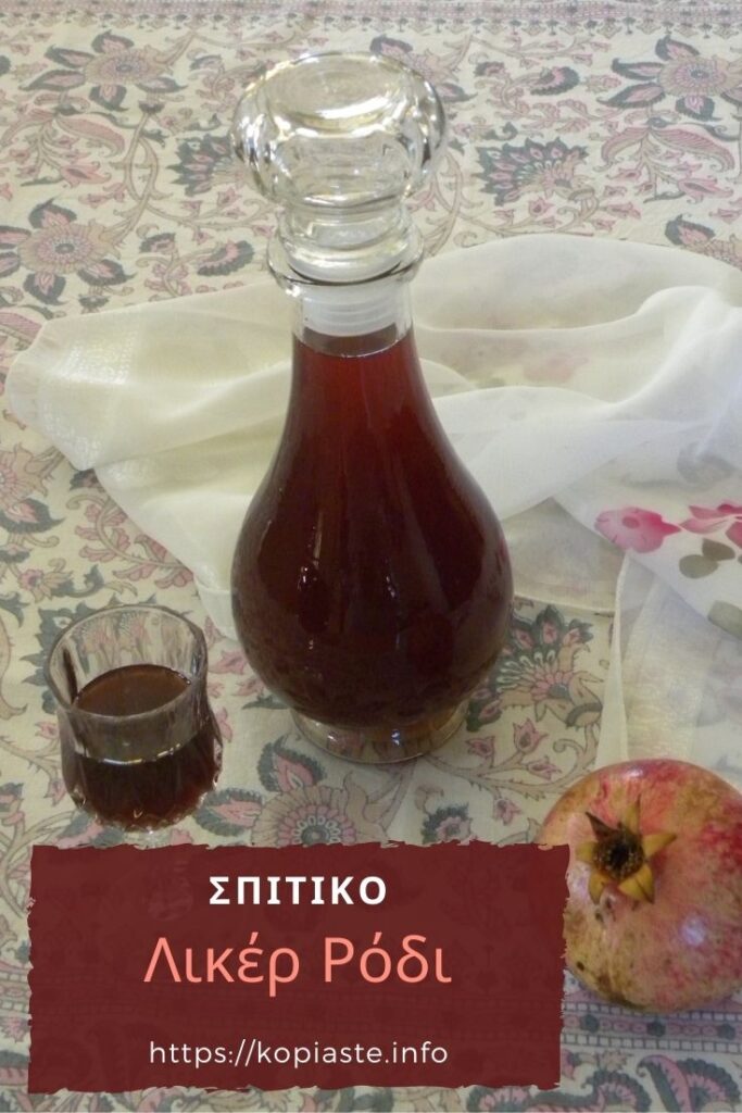 Κολάζ Σπιτικό Λικέρ Ρόδι εικόνα