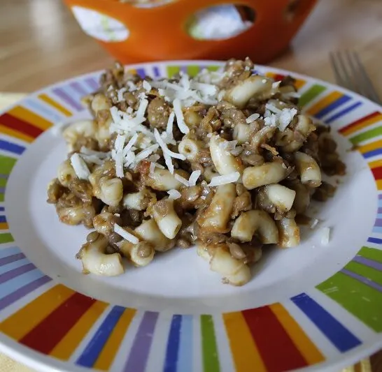 Φακές με Καπνιστή Μελιτζάνα και Μακαρονάκι Κοφτό