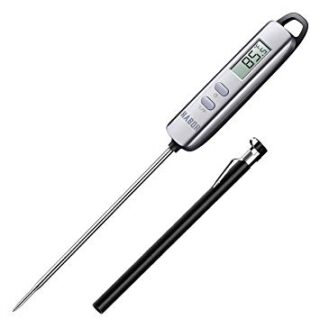 Meat Thermometer, Habor Instant Read Thermometer Cooking Thermometer Candy Thermometer with Super Long Probe for Kitchen Cooking BBQ Grill Smoker Meat Fry Food Milk Yogurt