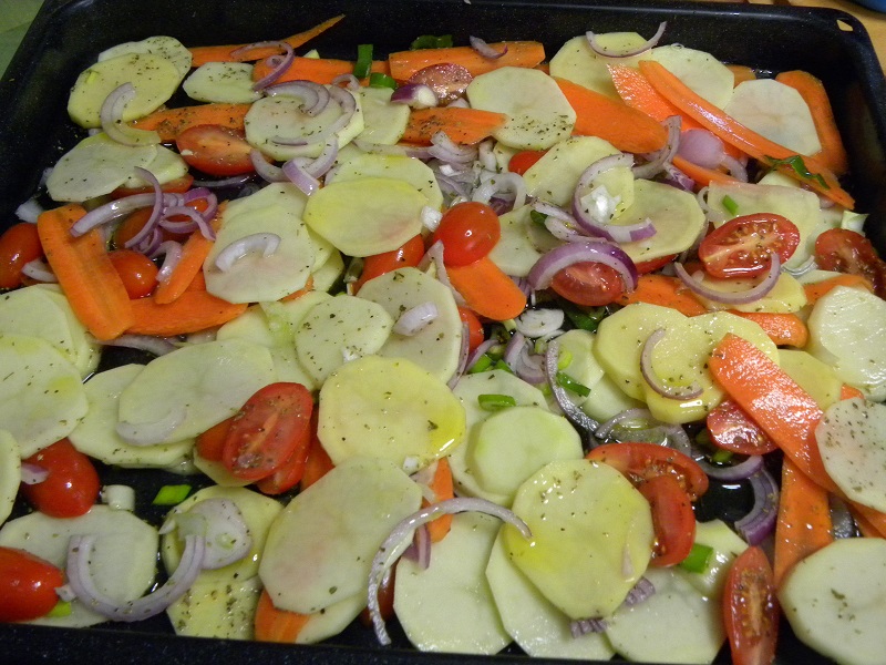 Λαχανικά πριν το ψήσιμο εικόνα