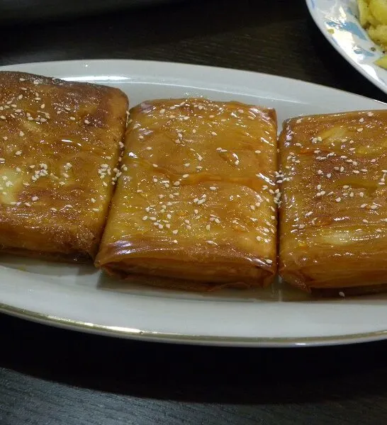 Φέτα Σαγανάκι Τυλιγμένη σε Φύλλο Κρούστας