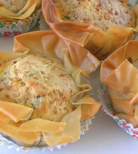 Μάφινς με Χαλλούμι και Πρώτη Συνάντηση Ελλήνων Food Bloggers