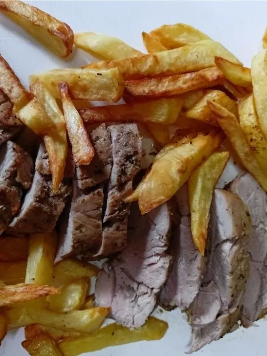 Μαριναρισμένο Χοιρινό Ψαρονέφρι στη Φριτέζα Αέρα